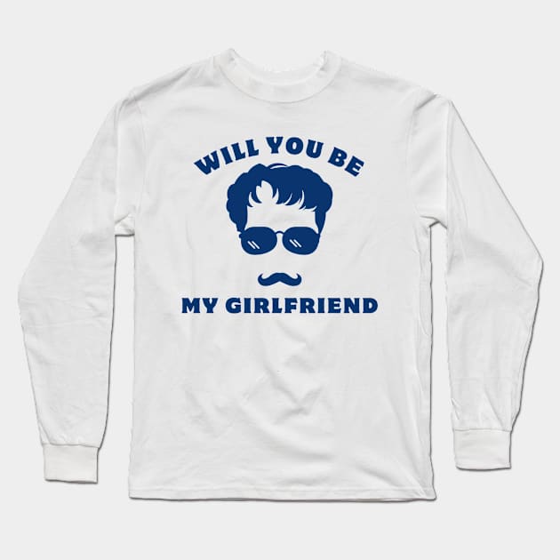 will you be my girlfriend Long Sleeve T-Shirt by GraphGeek